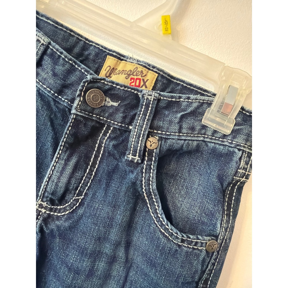 Wrangler 20X No. 42 Jeans Kids Size 9 Regular Medium Wash Denim Western Straight